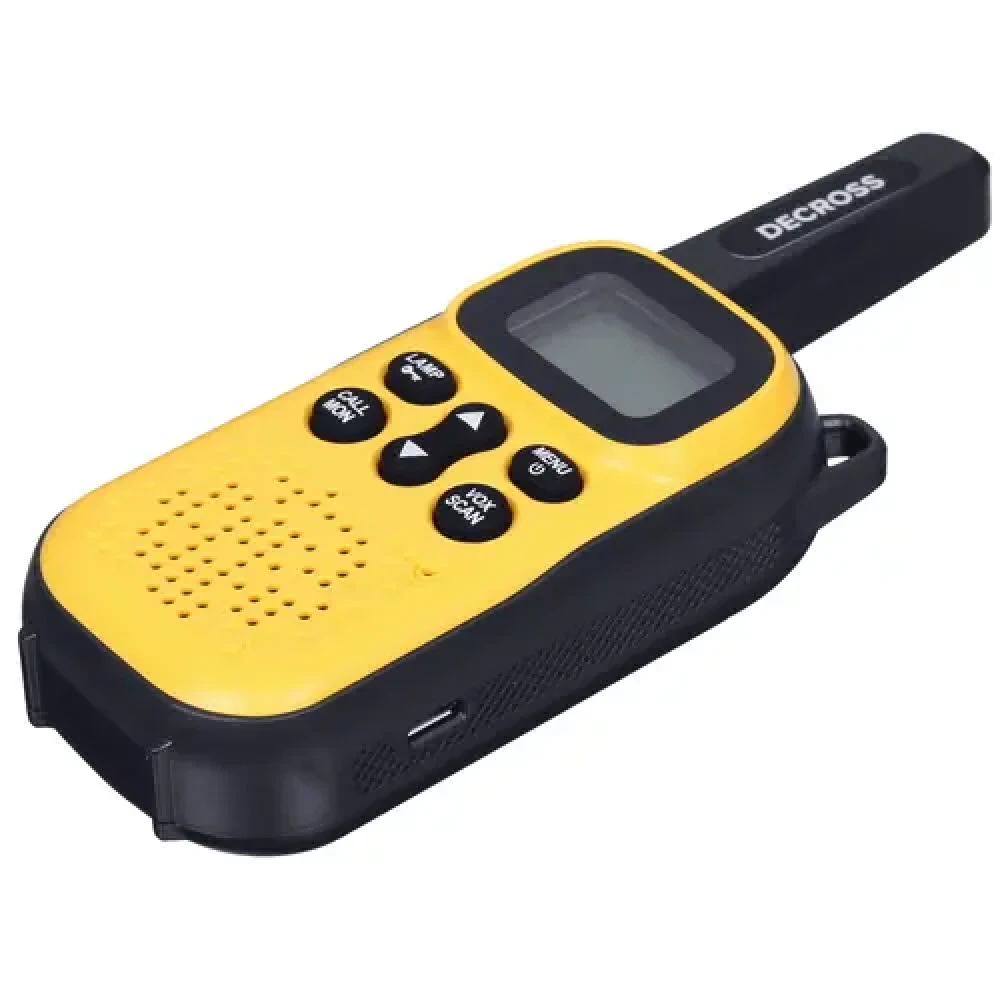 Портативная радиостанция Decross DC43 (2шт, желтый)