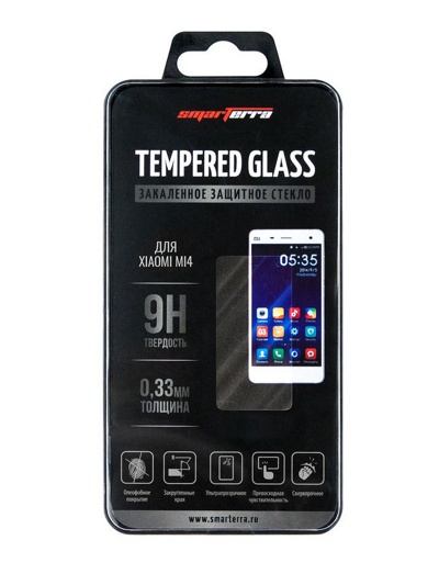 Защитное стекло для Xiaomi Mi 4 SMARTERRA TEMPERED GLASS (0,33мм,2.5D,пластиковый бокс)