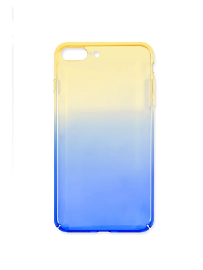 Чехол-накладка SMARTERRA COLORFLOW для iPhone 8 Plus/7 Plus синий-желтый