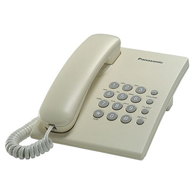 Телефон проводной Panasonic KX-TS2350RUJ Бежевый 