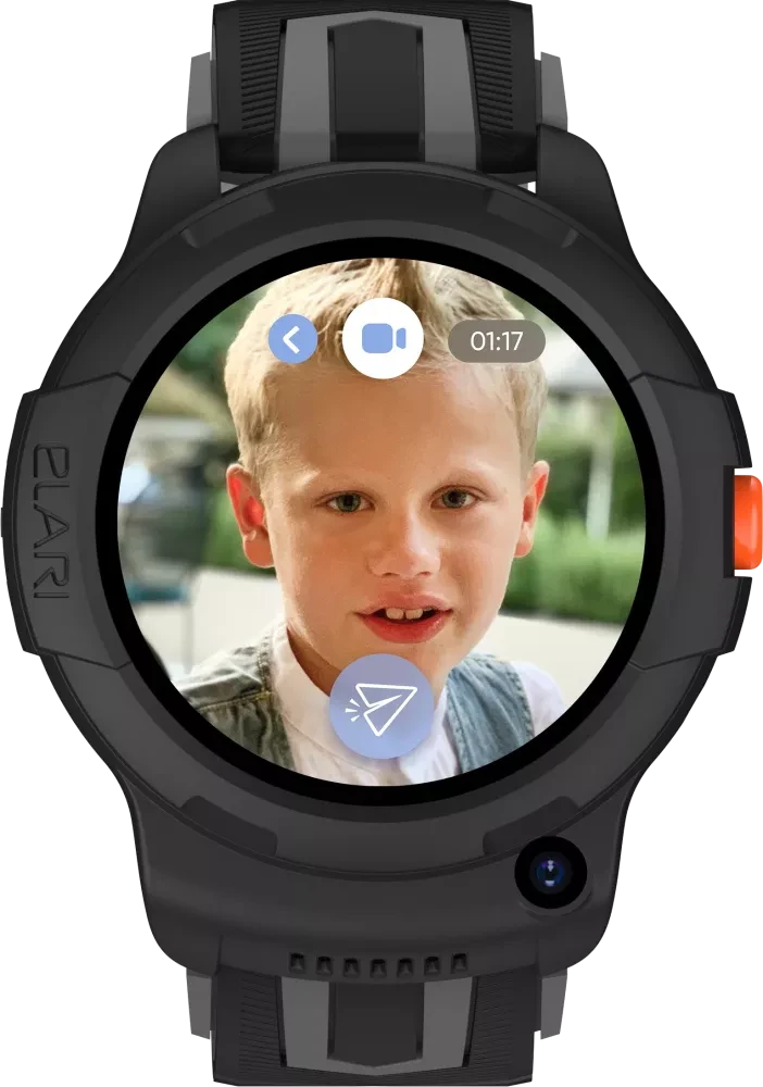 Детские умные часы Elari KidPhone 4G Wink (черный)