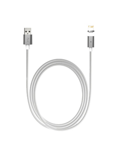 Магнитный USB-кабель Smarterra QuickJack 2.0 для устройств c разъемом microUSB STRQJMUWT (PVC,белый)