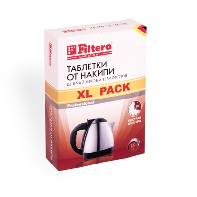 Filtero Таблетки от накипи для чайников и термопотов, XL Pack, арт. 609