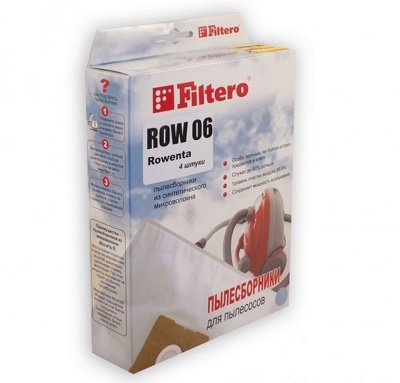 Мешок-пылесборник Filtero ROW 06(4) ЭКСТРА для пылесосов Rowenta