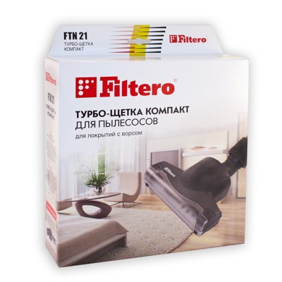 Filtero FTN 21 Компакт турбо-щётка универсальная насадка для пылесоса, 19 см.