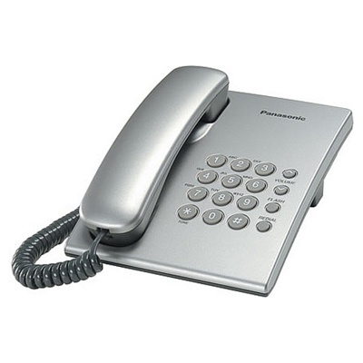 Телефон проводной Panasonic KX-TS2350RUS Серебро 