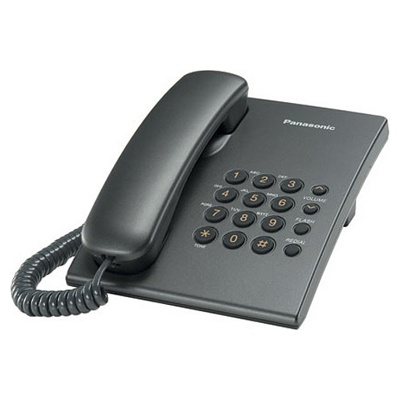 Телефон проводной Panasonic KX-TS2350RUT Титановый 