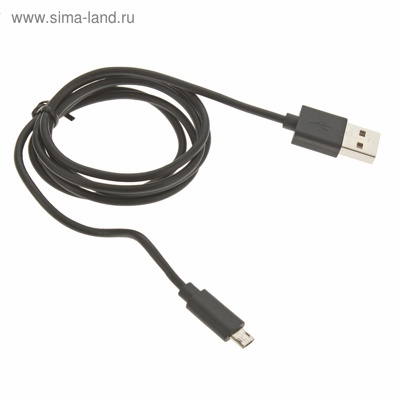 USB-кабель Smarterra STR-MU003 microUSB, реверсивный коннектор (1м, PVC, черный)